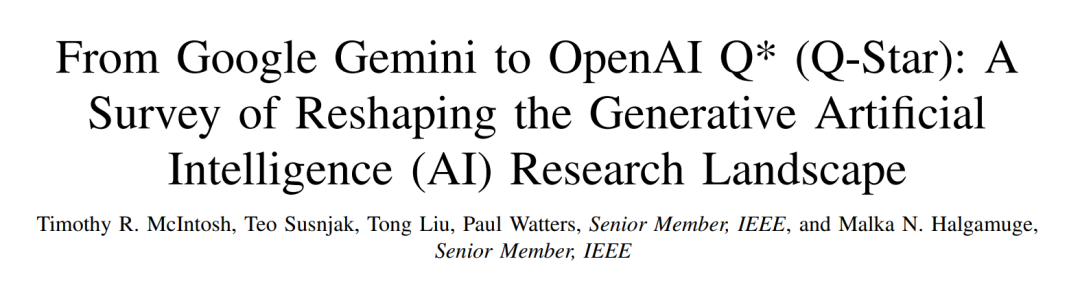 从Google Gemini到OpenAI Q*：生成式AI研究领域全面综述